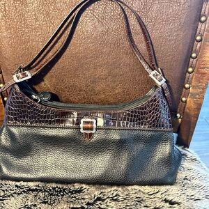 Brighton Black and Brown Shoulder Bag